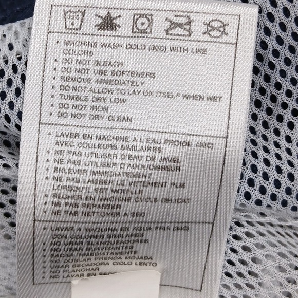 Nike Mesh Lined Cargo Swim Trunks Men's XXL Navy Blue Side Swoosh EUC - Picture 8 of 11